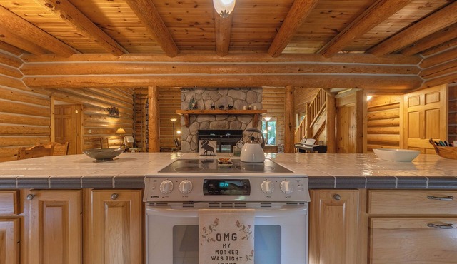 Rustic Ridge - Large Log Cabin, Great outdoor space, hot tub, trails