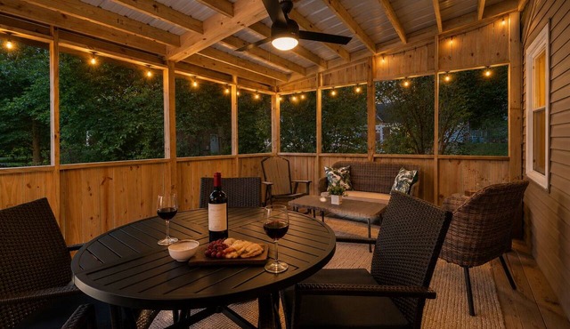 Short Description: Lakewood Bungalow | Screened Porch 2 Baths Basement Hangout Walk to Lake Onsite Laundry