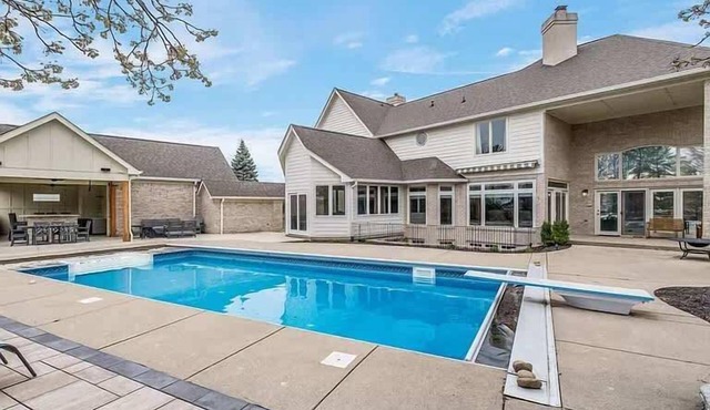 Spacious home with pool and BBQ grill