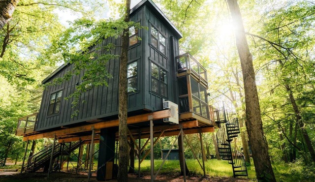Spacious Tree House near Starved Rock and Buffalo Rock State Parks, Perfect for a Family Glamping Getaway