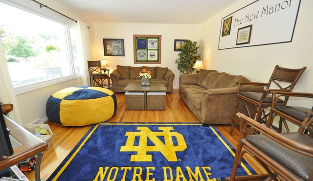 The New Manor, a Notre Dame themed room rental
