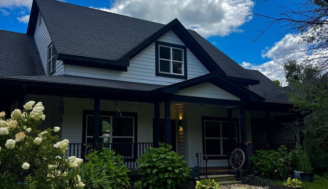 The Ruby Ranch House nestled behind Peyton Lake in Indianapolis