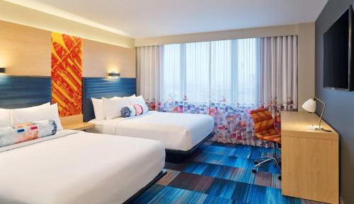 Queen Room with Two Queen Beds and Roll-in Shower - Mobility and Hearing Accessible