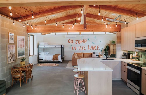 Twin Lake House | 2 Houses, HUGE Sandy Beach, Hot Tub + Sauna